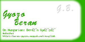 gyozo beran business card